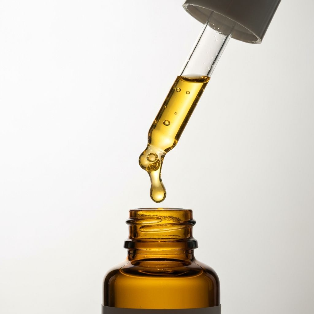 Serum z pantenolem - przezroczysta złota konsystencja